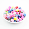 High Quality Transparent Stripe Round Resin Beads In Stock 6-24mm